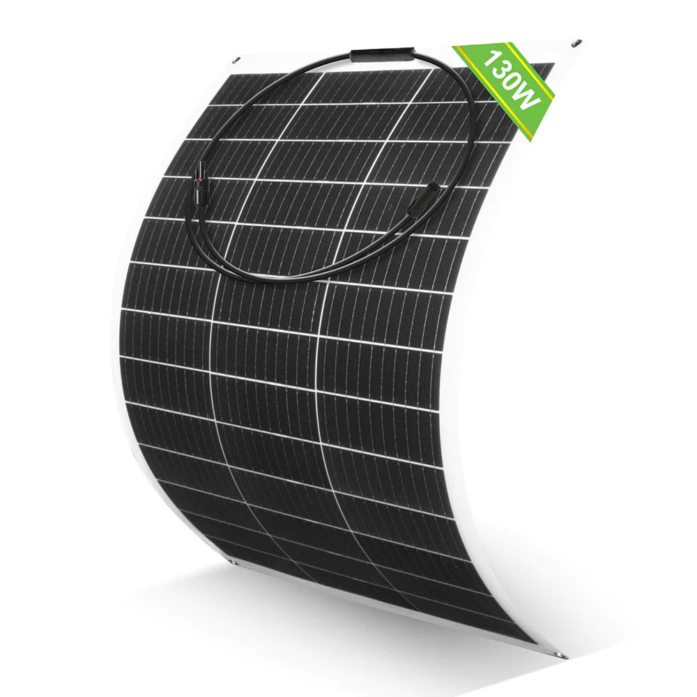 ECO-WORTHY 130W FLEKSIBILNI SONČNI PANEL 12V – MONOKRISTALNI