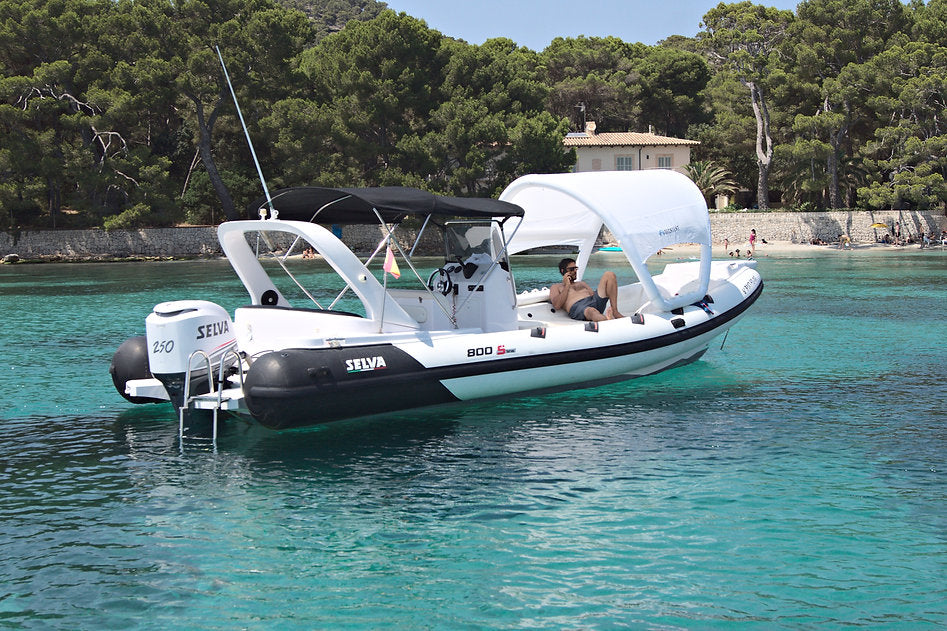 DECKTENT BIMINI S WHITE – NAPIHLJIV BIMINI ZA MOTORNE ČOLNE IN JADRNICE