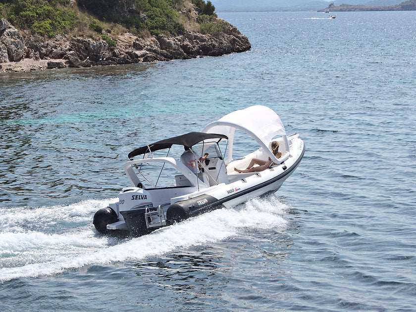 DECKTENT BIMINI S WHITE – NAPIHLJIV BIMINI ZA MOTORNE ČOLNE IN JADRNICE