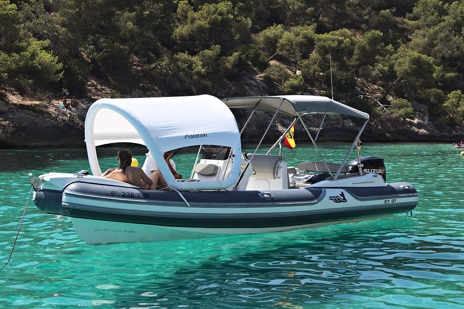 DECKTENT BIMINI S WHITE – NAPIHLJIV BIMINI ZA MOTORNE ČOLNE IN JADRNICE