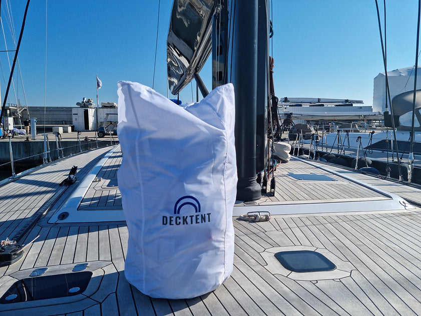 DECKTENT BIMINI M WHITE – NAPIHLJIV BIMINI ZA MOTORNE ČOLNE IN JADRNICE