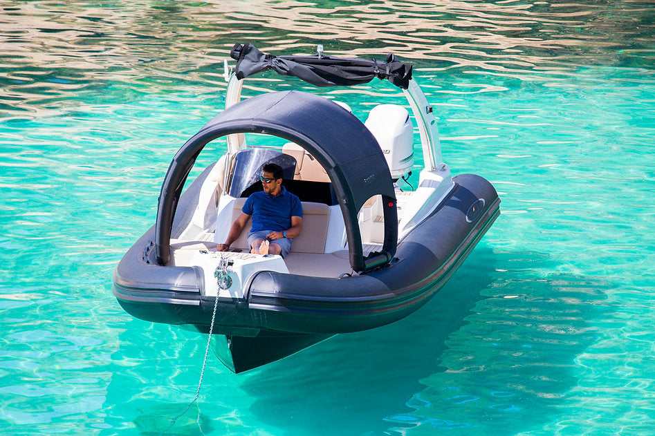 DECKTENT BIMINI S BLACK – NAPIHLJIV BIMINI ZA MOTORNE ČOLNE IN JADRNICE