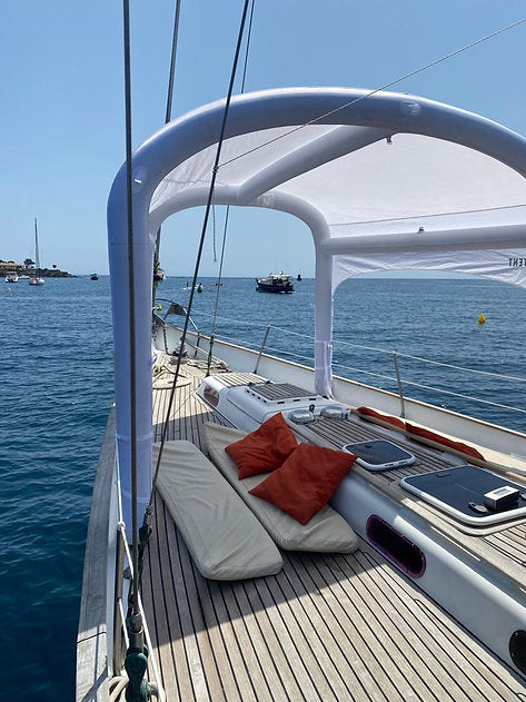 DECKTENT BIMINI M WHITE – NAPIHLJIV BIMINI ZA MOTORNE ČOLNE IN JADRNICE