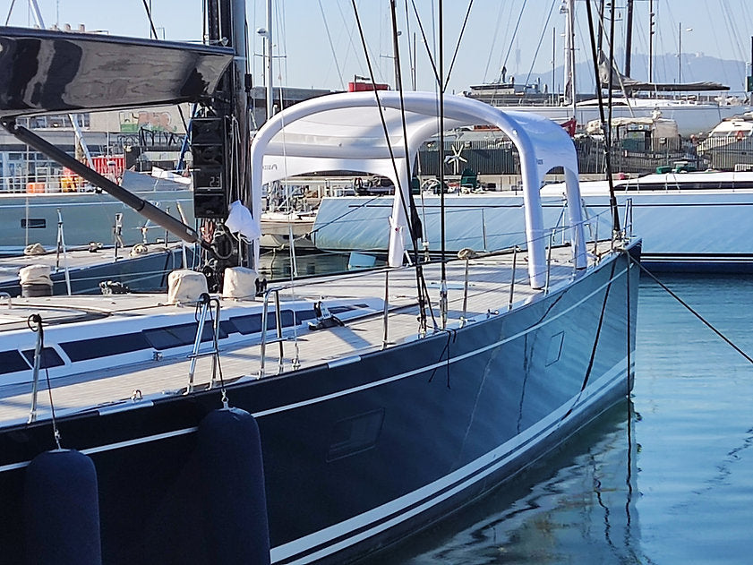 DECKTENT BIMINI L WHITE – NAPIHLJIV BIMINI ZA MOTORNE ČOLNE IN JADRNICE