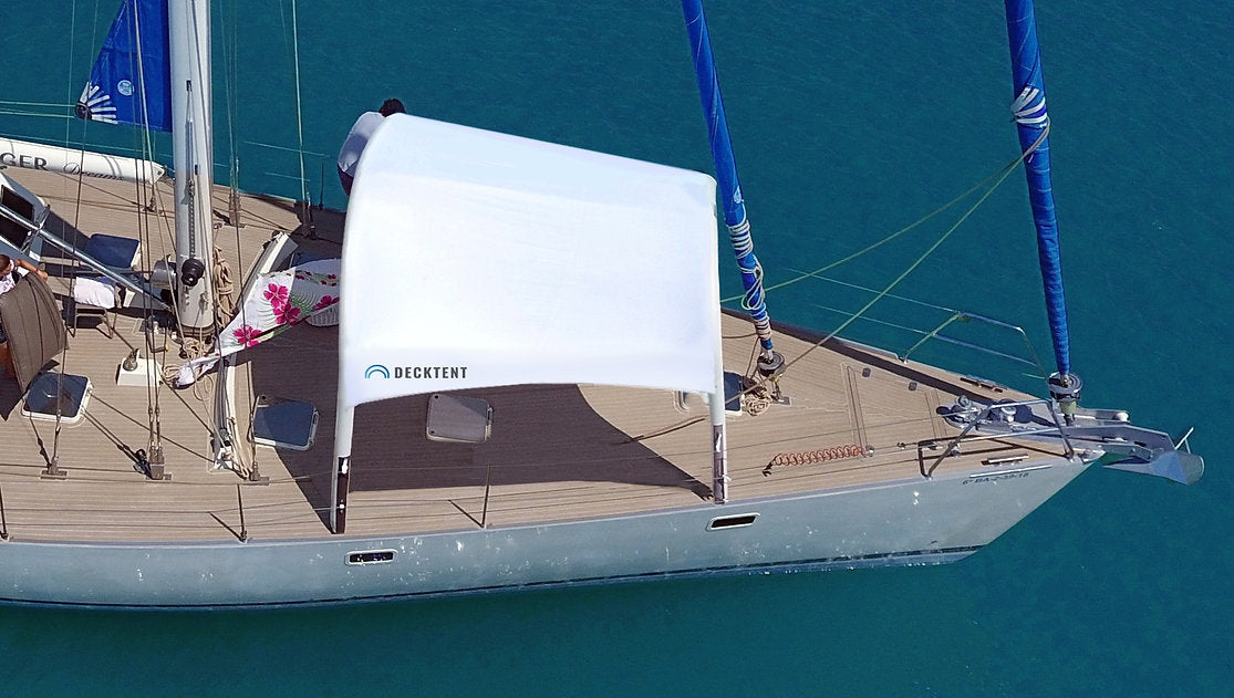 DECKTENT BIMINI M WHITE – NAPIHLJIV BIMINI ZA MOTORNE ČOLNE IN JADRNICE