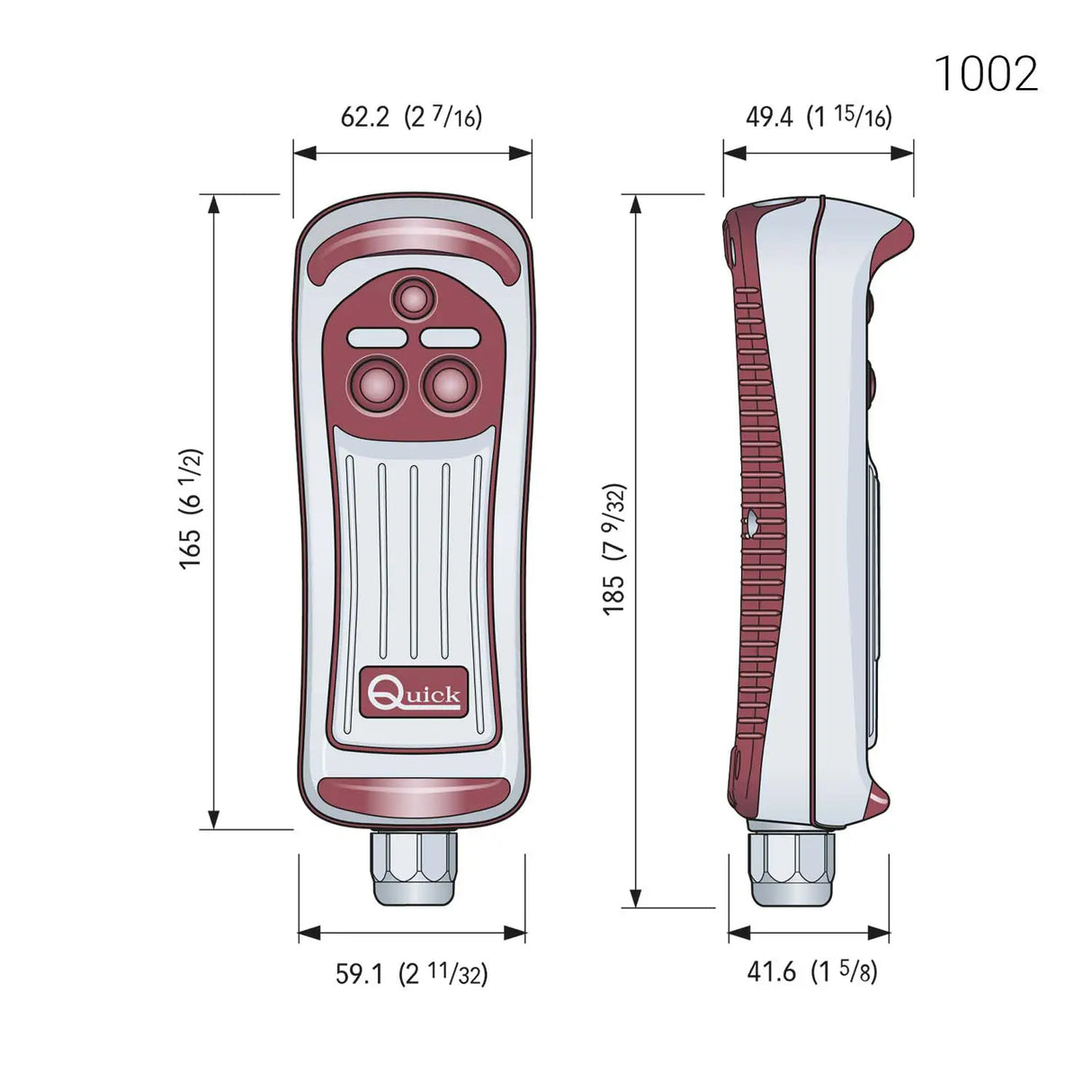 QUICK HRC – VEČNAMENSKI ŽIČNI DALJINSKI UPRAVLJALNIK
