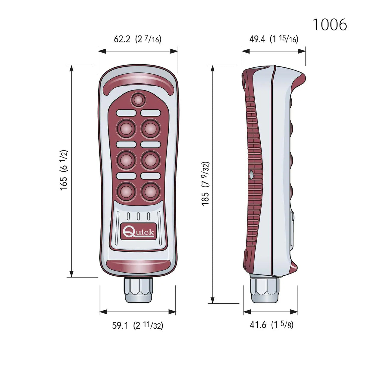 QUICK HRC – VEČNAMENSKI ŽIČNI DALJINSKI UPRAVLJALNIK