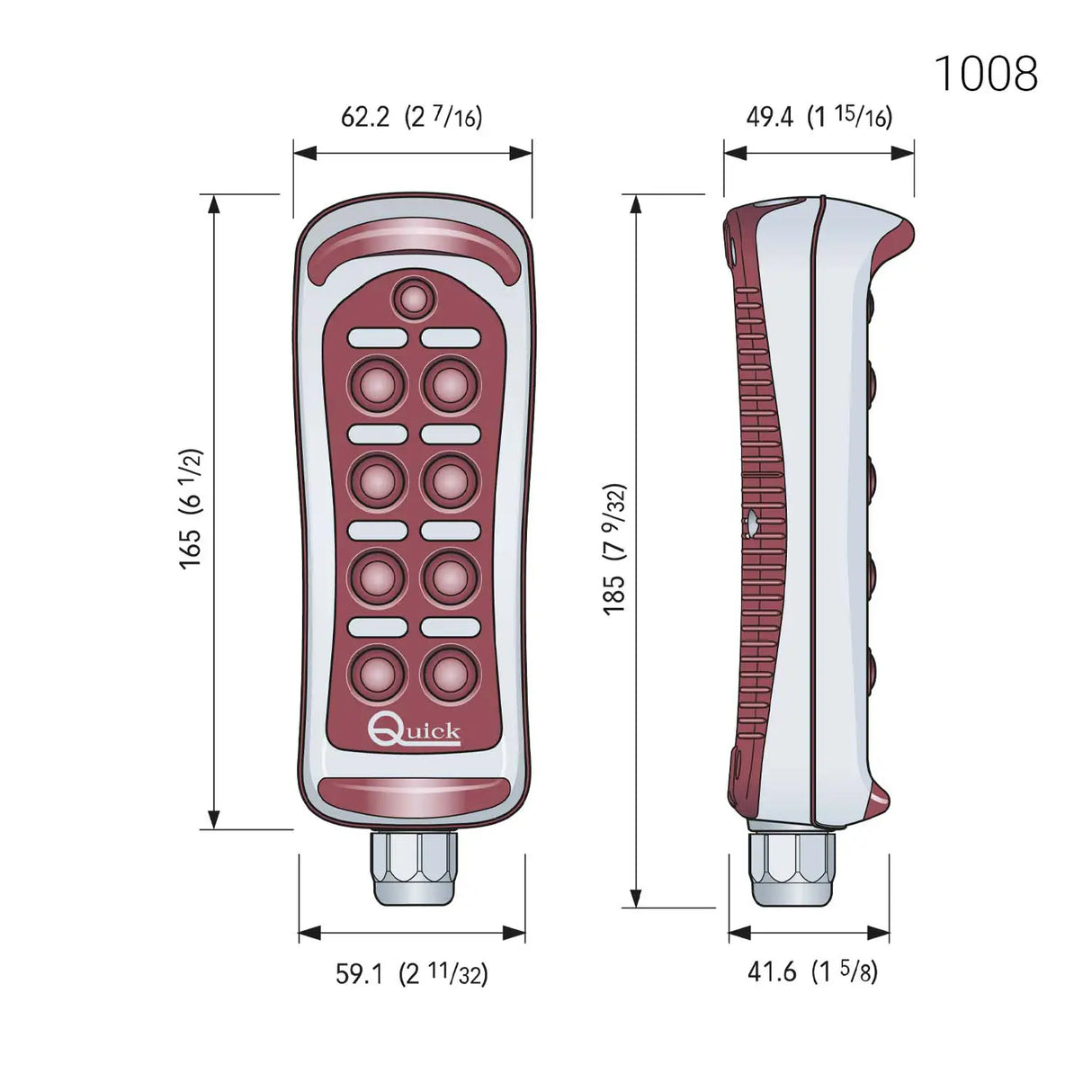 QUICK HRC – VEČNAMENSKI ŽIČNI DALJINSKI UPRAVLJALNIK