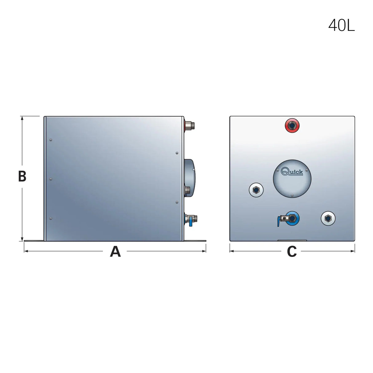 NAUTIC BOILER QUICK BXS – KOMPAKTNI KOTNI BOJLER IZ NERJAVEČEGA JEKLA