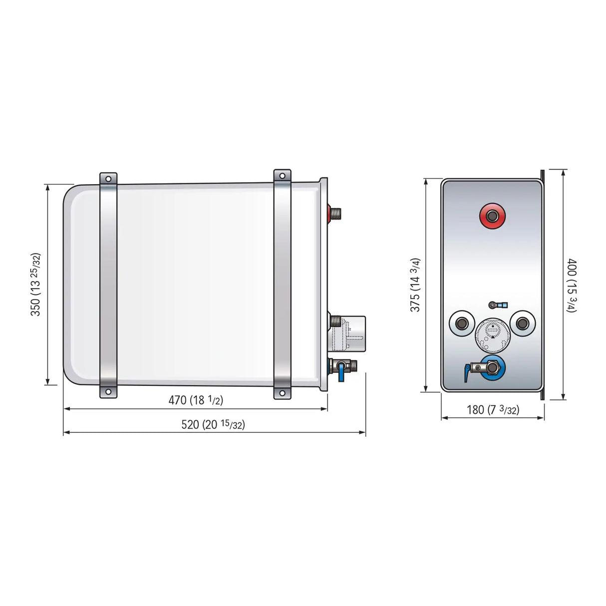 NAUTIC BOILER QUICK BX 16L – KOMPAKTNI BOJLER ZA PLOVILA