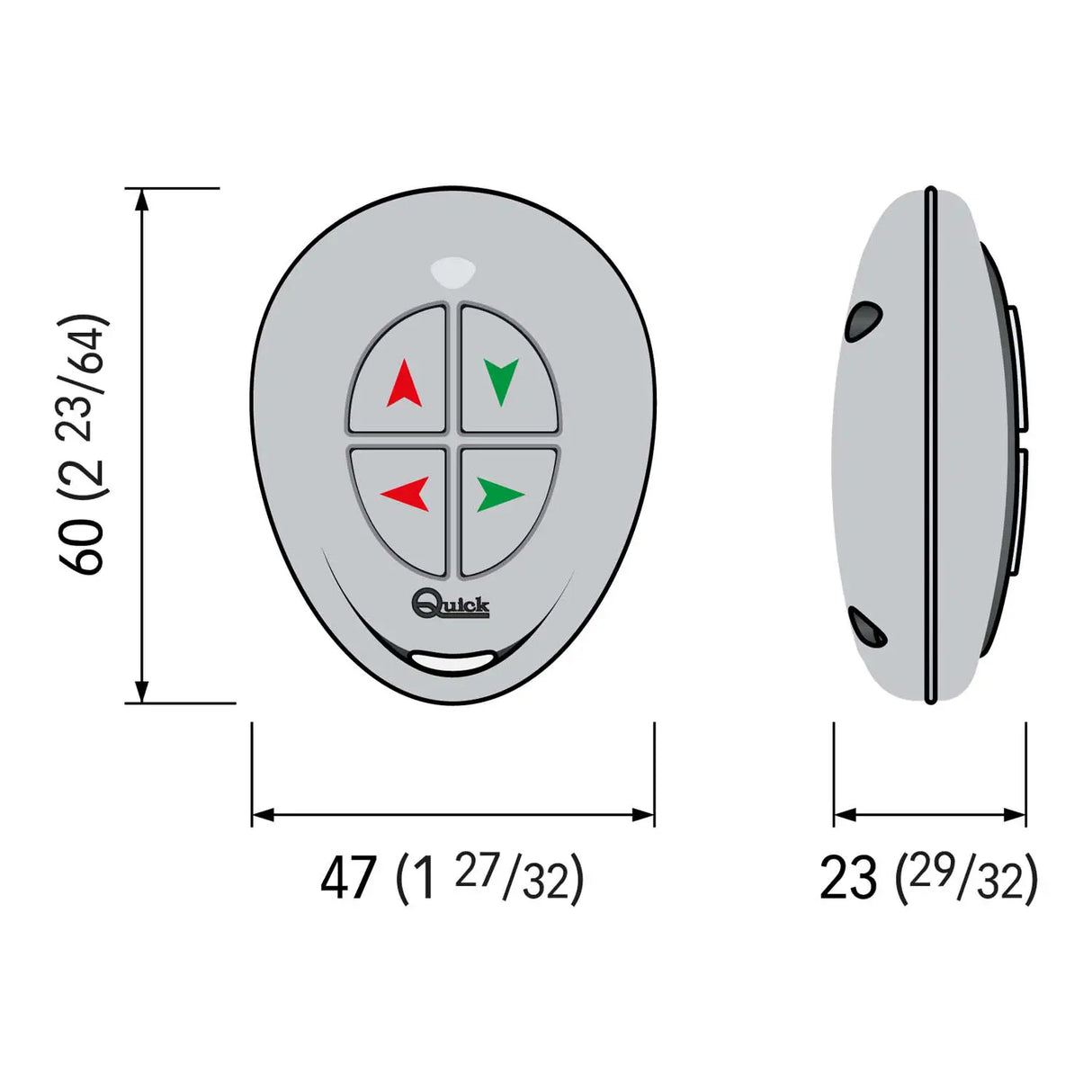ŽEPNI BREZŽIČNI UPRAVLJALNIKI QUICK P02 / P04 / PT4 / PW4