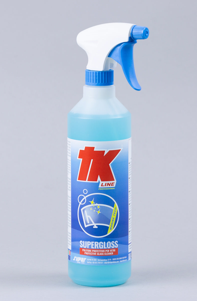 SUPERGLOSS – ZAŠČITNO ČISTILO ZA STEKLO IN PLEXIGLASS