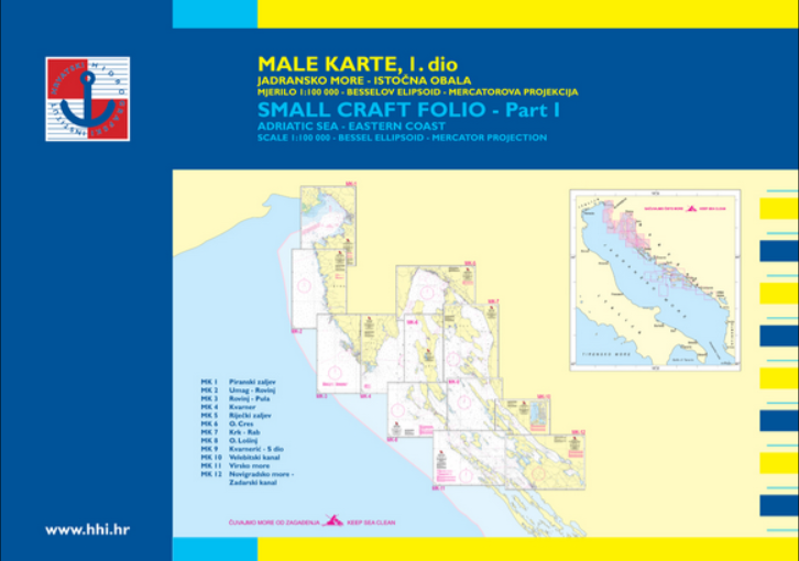 MALE KARTE JADRANA - 1 DEL