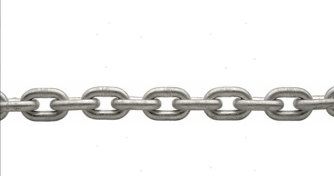 DIN766 VROČE POCINKANA JEKLENA KALIBRIRANA VERIGA ZA SIDRNE VITLE