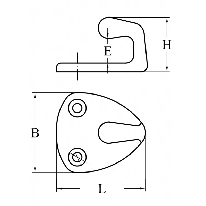 KLJUKA IZ NERJAVEČEGA JEKLA AISI 316