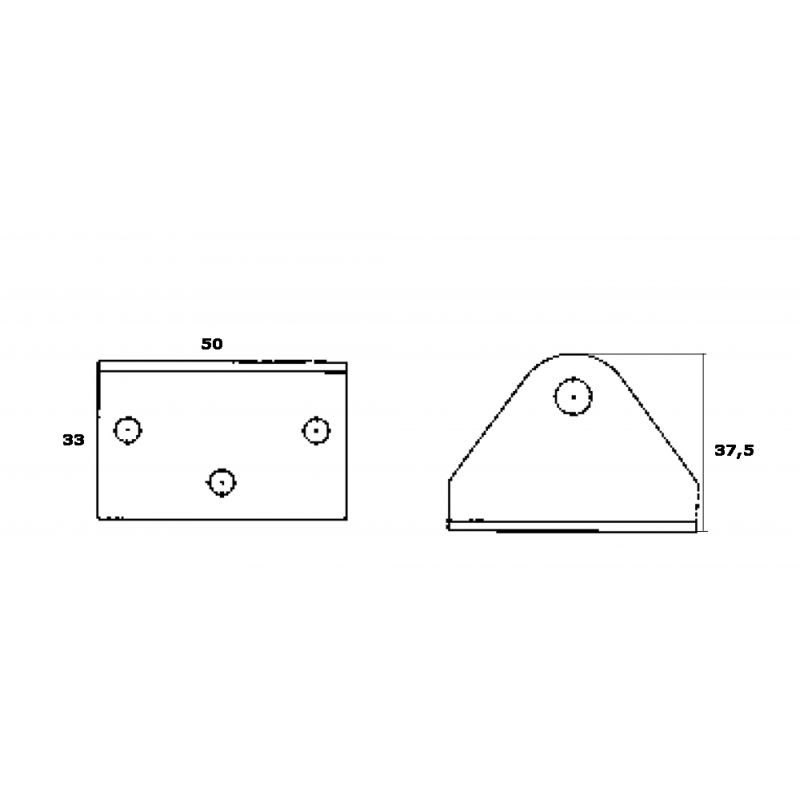 KOTNA NOSILNA PLOŠČICA ZA PLINSKO VZMET – ZADNJA PRITRDITEV