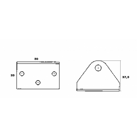 KOTNA NOSILNA PLOŠČICA ZA PLINSKO VZMET – ZADNJA PRITRDITEV