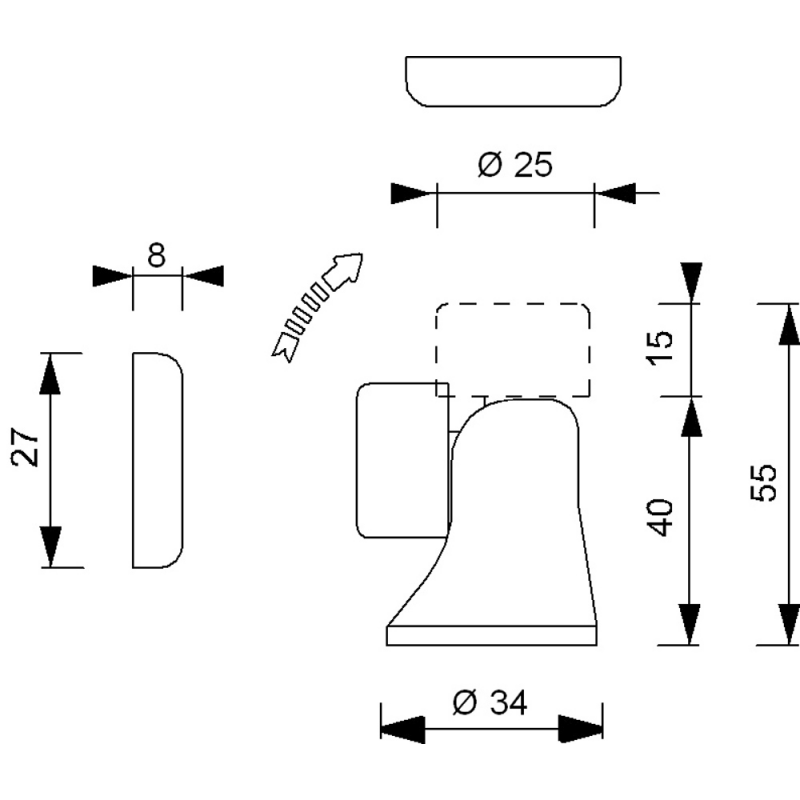 MAGNETNI ZAPAH ZA VRATA – MEDENINA