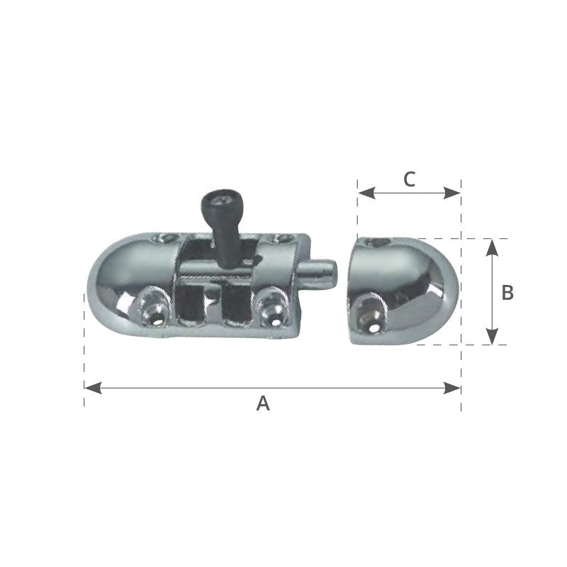 PROTIVIBRACIJSKI CILINDRIČNI ZAPAH IZ KROMIRANE MEDENINE