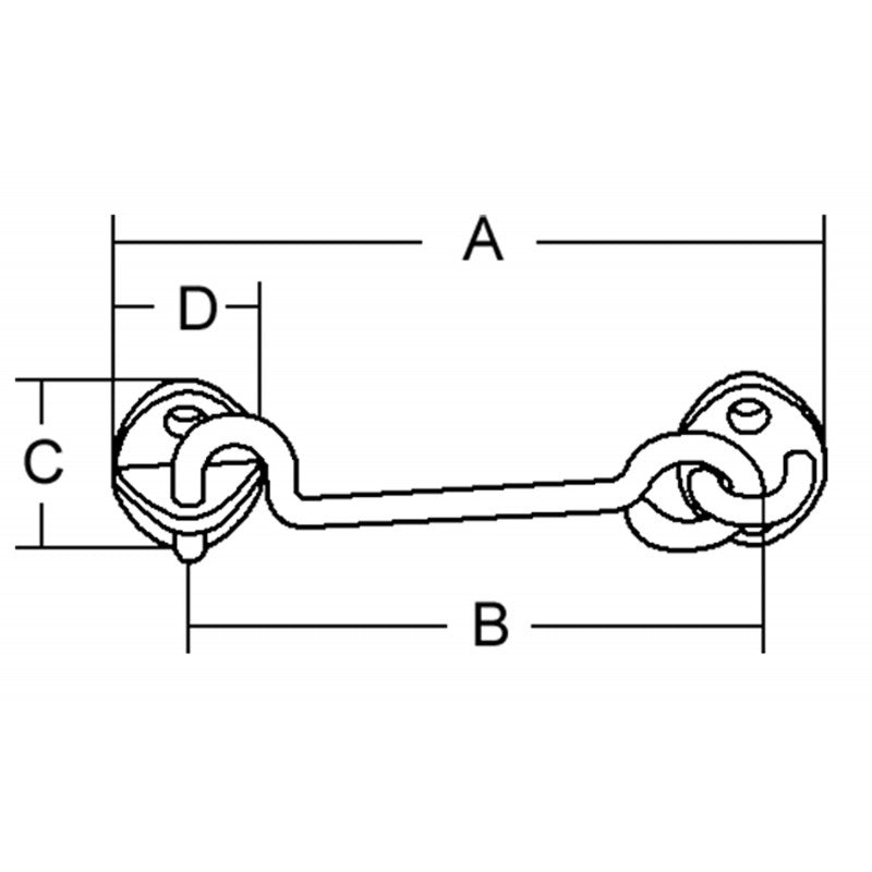 Dvojna vrtljiva kljukica za zaustavitev vrat