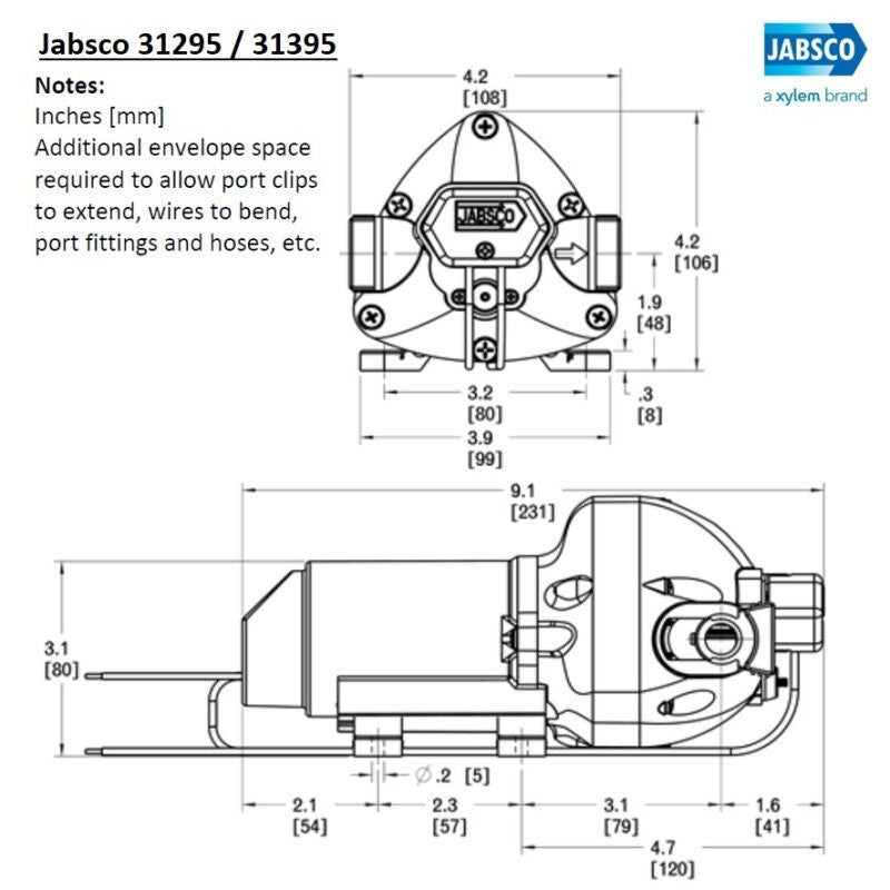 JABSCO PAR MAX 2 AUTOCLAVE PUMP - 12V/24V 35PSI