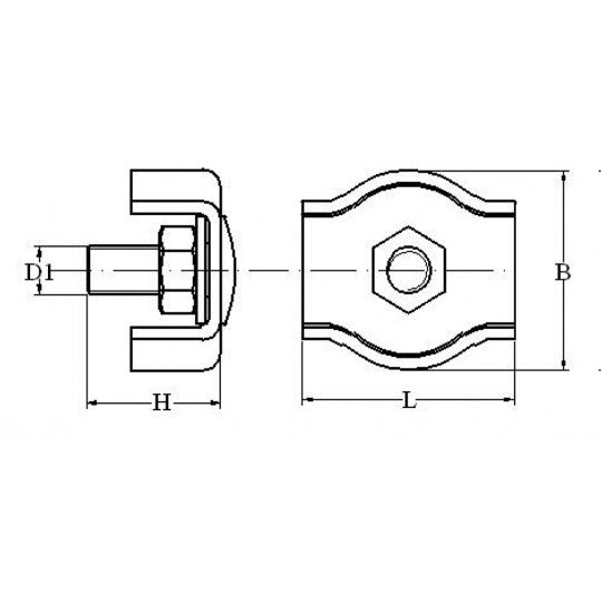 SIMPLEX WIRE ROPE CLIP