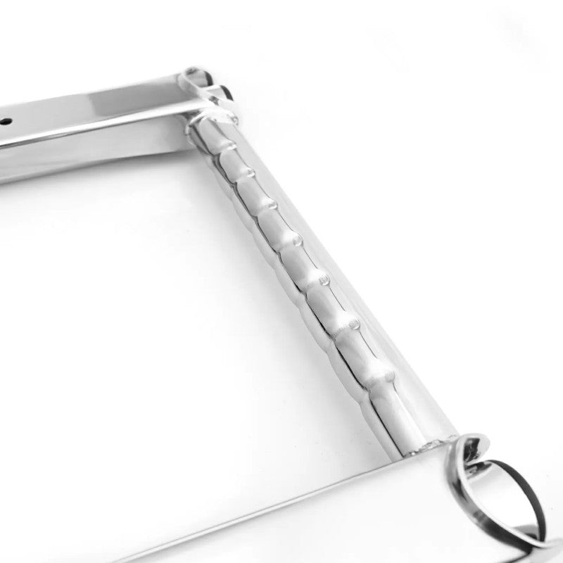 TELESKOPSKA NAGIBNA LESTEV Z ROČAJEM ZA DVIG – INOX AISI 316