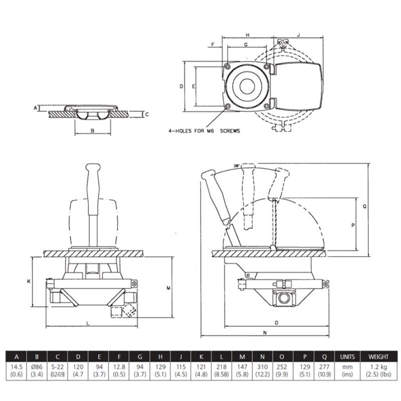 JABSCO KIT ZA MONTAŽO ČRPALKE SKOZI PALUBO