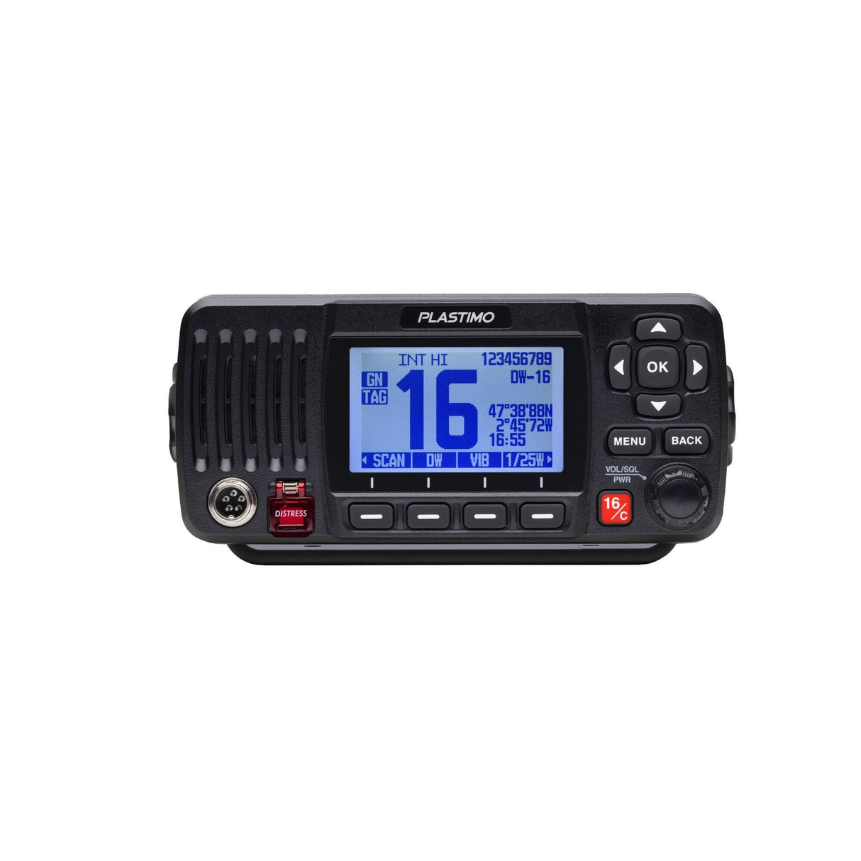 VHF POSTAJA FX-500+ – FIKSNA DSC + GPS, VODOODPORNA, 25 W