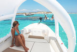 DECKTENT BIMINI S PLUS WHITE – NAPIHLJIV BIMINI ZA MOTORNE ČOLNE IN JADRNICE