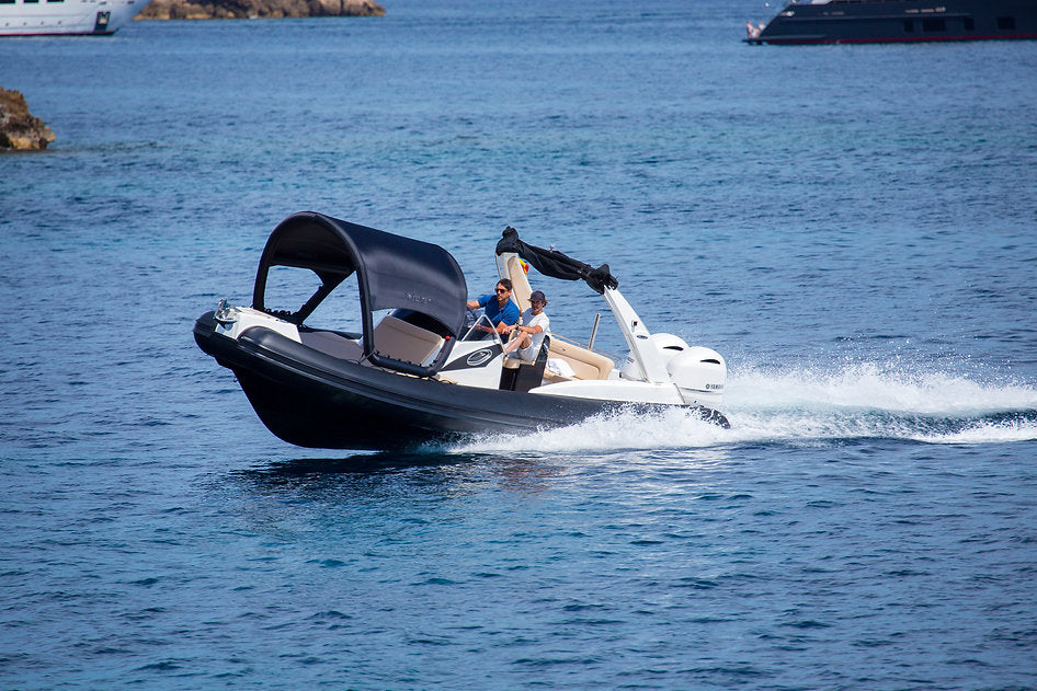 DECKTENT BIMINI XS BLACK – NAPIHLJIV BIMINI ZA MOTORNE ČOLNE IN JADRNICE