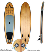 DECKTENT INFLATABLE SUP 9,6 X 32 – NAPIHLJIVA SUP DESKA V LESNEM VIDEZU