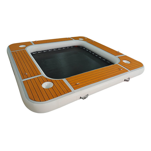 DECKTENT WATER LOUNGE 250 X 250 – NAPIHLJIVA PLAVAJOČA LOUNGE PLATFORM ZA MOTORNE ČOLNE IN JADRNICE