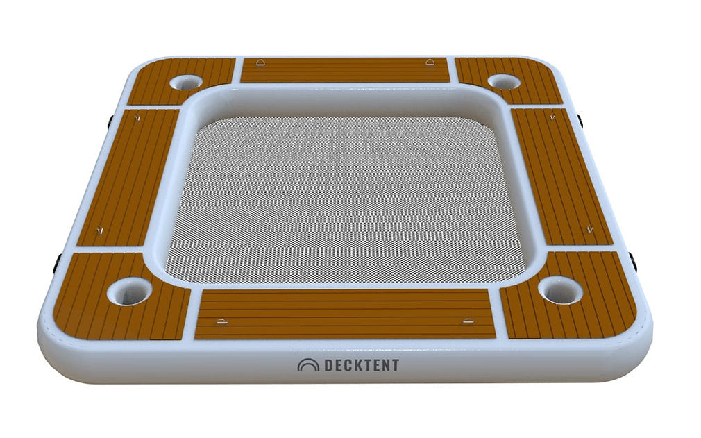 DECKTENT WATER LOUNGE 250 X 250 – NAPIHLJIVA PLAVAJOČA LOUNGE PLATFORM ZA MOTORNE ČOLNE IN JADRNICE