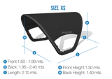 DECKTENT BIMINI XS BLACK – NAPIHLJIV BIMINI ZA MOTORNE ČOLNE IN JADRNICE