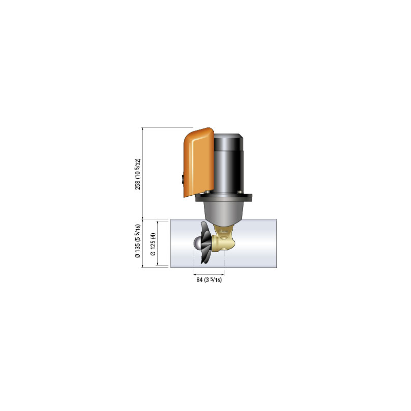 PRAMČNI PROPELER KIT BTQ 125-40 12V