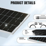 ECO-WORTHY BIFACIALNI SONČNI PANEL 120W 12V – MONOKRISTALNI