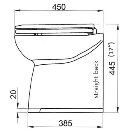 JABSCO ELECTRIC TOILET DELUX FLUSH