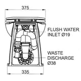 JABSCO ELECTRIC TOILET DELUX FLUSH
