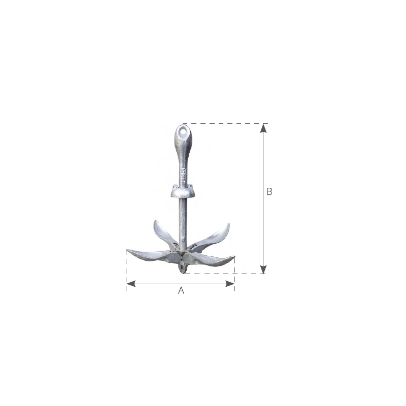 SIDRO GALVANISED GRAPNEL