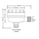 JABSCO PUMPGARD 90° FILTER