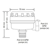 JABSCO PUMPGARD 90° FILTER