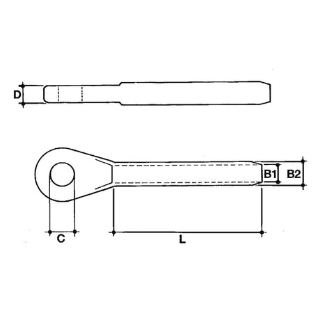 SWAGE EYE TERMINAL
