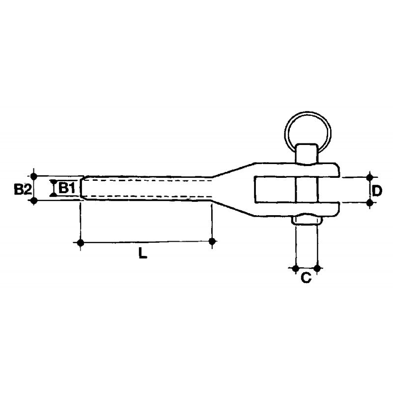 SWAGE FORK TERMINAL