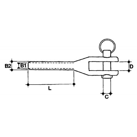 SWAGE FORK TERMINAL