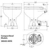 JABSCO WC QUIET FLUSH E2 COMPACT